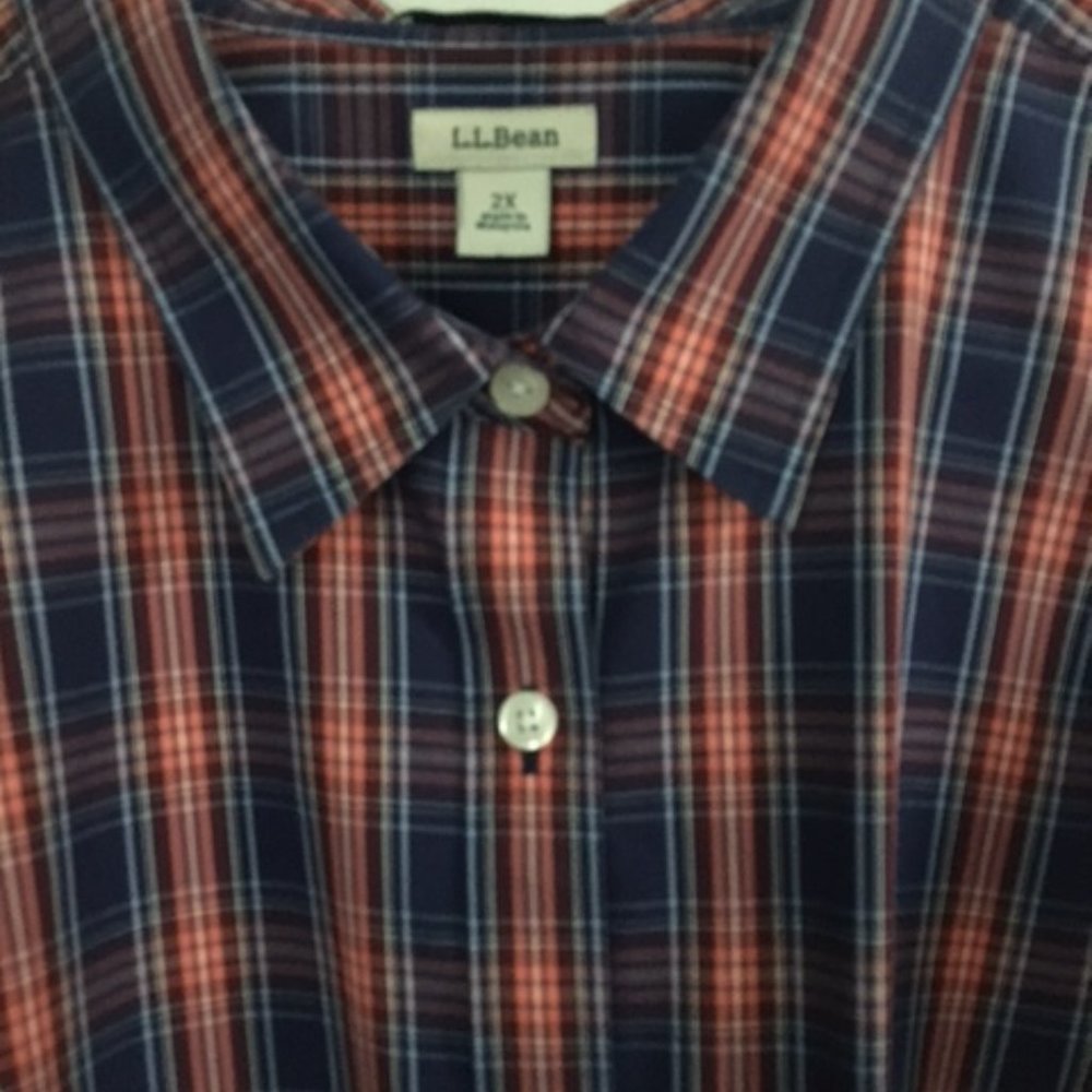 LL Bean Button Front Shirt - Size 2X